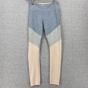 Outdoor Voices Leggings Womens Small Gray Colorblock Stretch Activewear